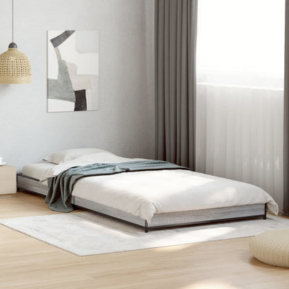 Cadre de lit sans matelas sonoma gris 90x190 cm