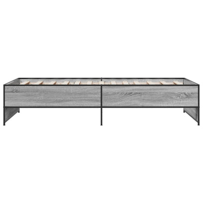 Cadre de lit sans matelas sonoma gris 90x200 cm