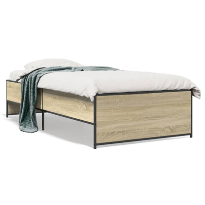 Cadre de lit sans matelas chêne sonoma 90x190 cm