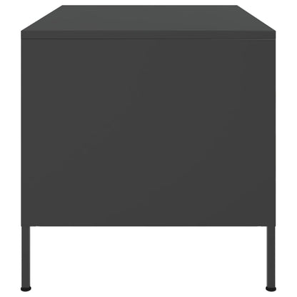 Table basse noir 68x50x50,5 cm acier