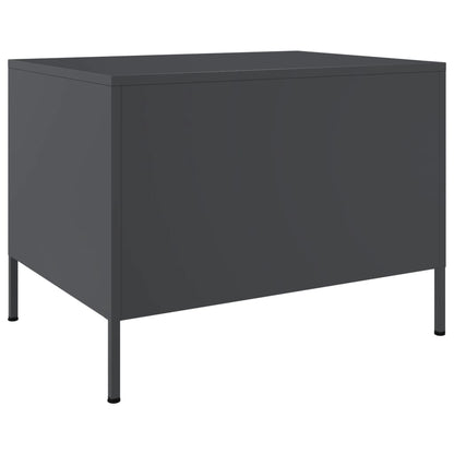 Table basse anthracite 68x50x50,5 cm acier