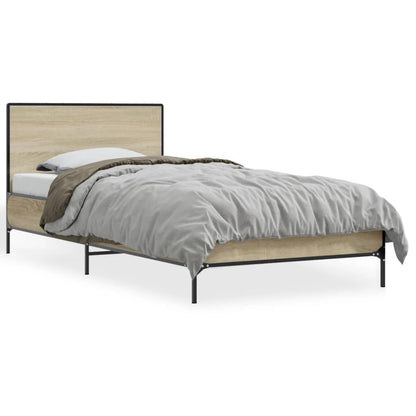 Cadre de lit sans matelas chêne sonoma 90x200 cm