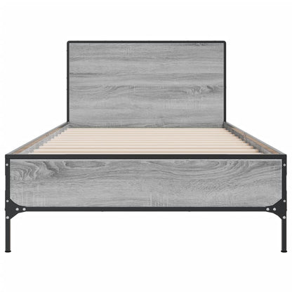 Cadre de lit sans matelas sonoma gris 90x200 cm