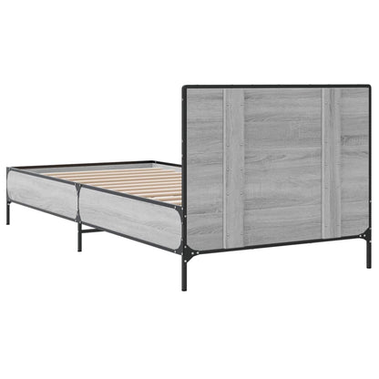 Cadre de lit sans matelas sonoma gris 90x200 cm