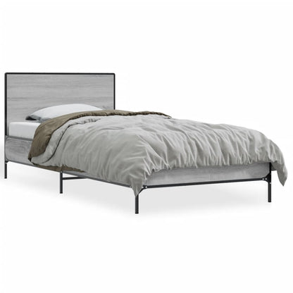 Cadre de lit sans matelas sonoma gris 90x190 cm