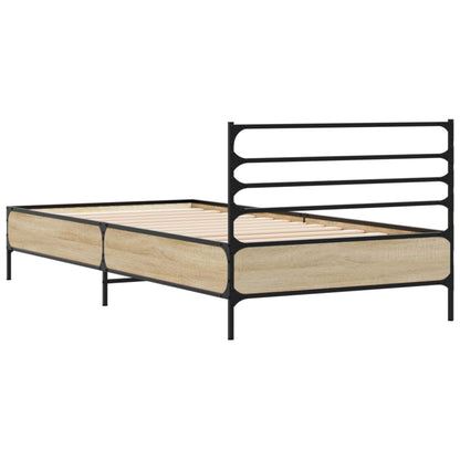 Cadre de lit sans matelas chêne sonoma 90x200 cm