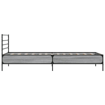 Cadre de lit sans matelas sonoma gris 90x200 cm