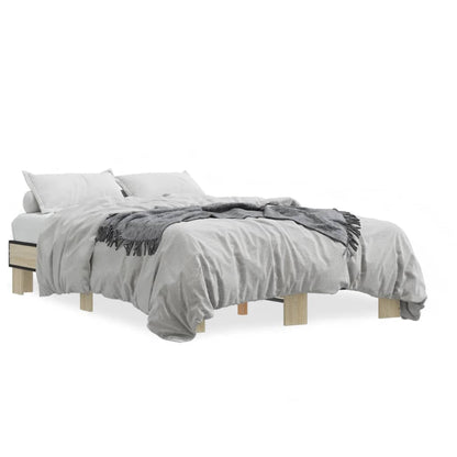 Cadre de lit sans matelas chêne sonoma 120x190 cm