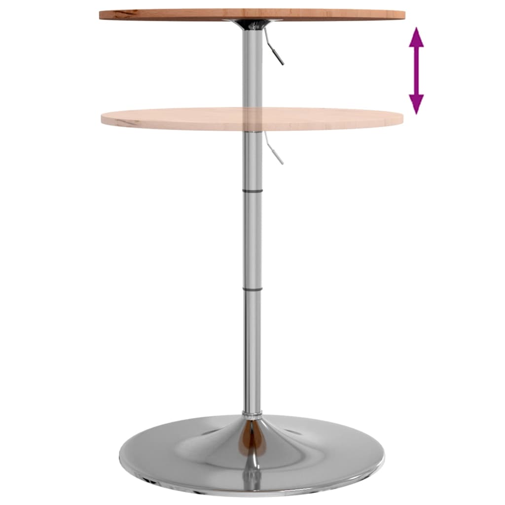 Table de bar Ø60x89,5 cm bois massif de hêtre