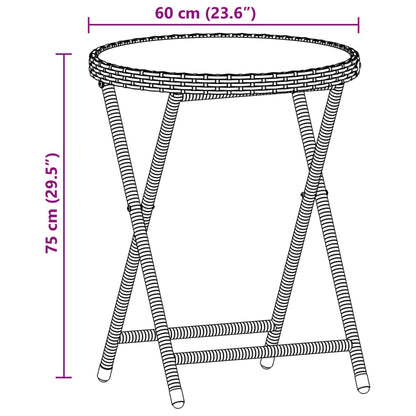 Ensemble de bistro avec coussins 3pcs noir résine tressée verre