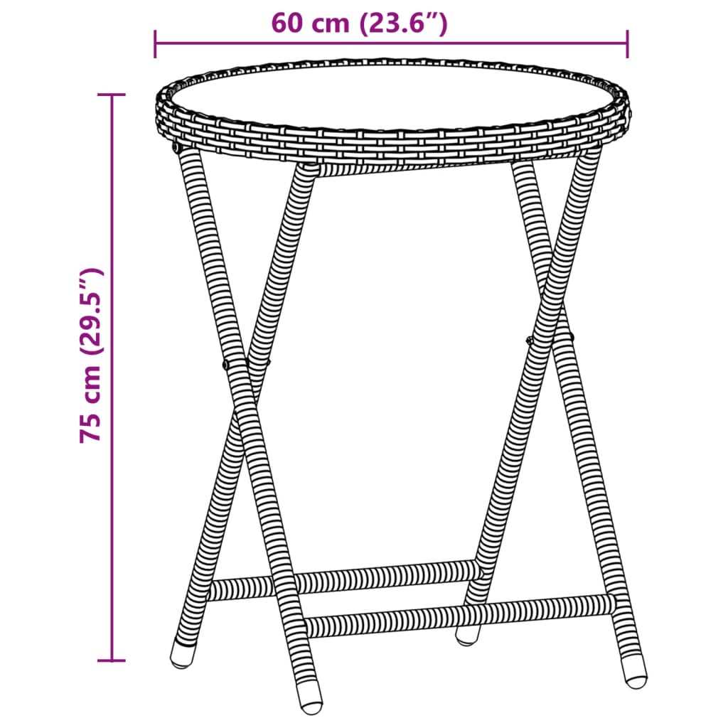 Ensemble de bistro avec coussins 3 pcs gris rotin et acacia