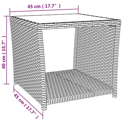 Ensemble à manger de jardin et coussins 3 pcs Beige poly rotin