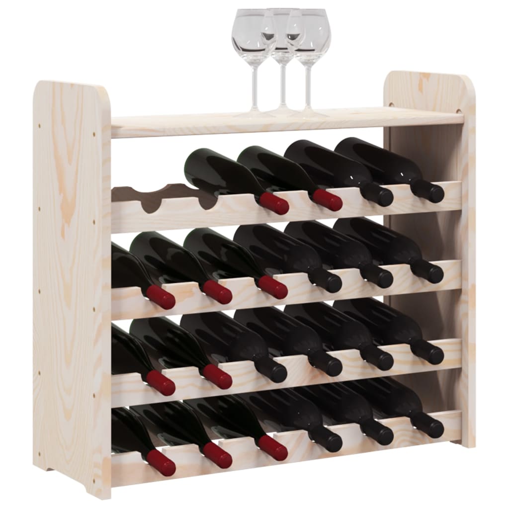 Casier à vin et panneau supérieur 67,5x25x60 cm bois pin massif