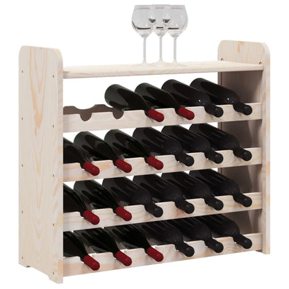 Casier à vin et panneau supérieur 67,5x25x60 cm bois pin massif