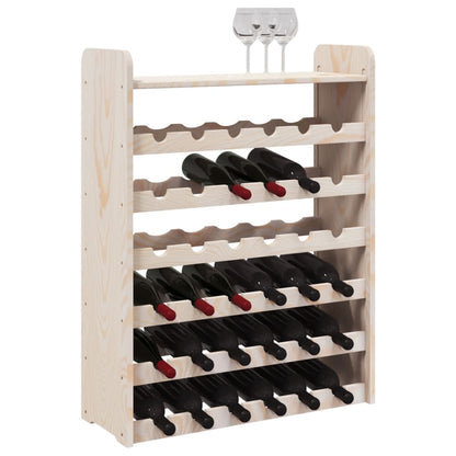 Casier à vin et panneau supérieur 67,5x25x87 cm bois pin massif