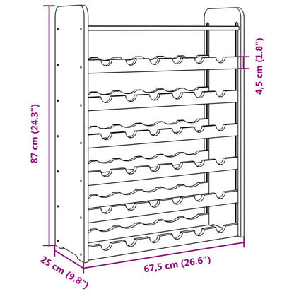 Casier à vin et panneau supérieur 67,5x25x87 cm bois pin massif