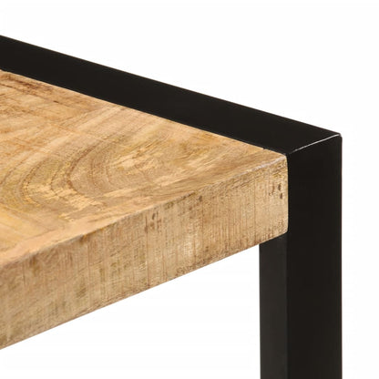 Table à manger 120x55x76 cm bois de manguier massif brut