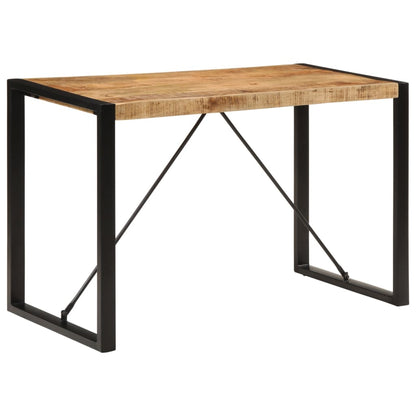 Table à manger 120x55x76 cm bois de manguier massif brut