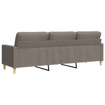 Canapé à 3 places Taupe 210 cm Tissu