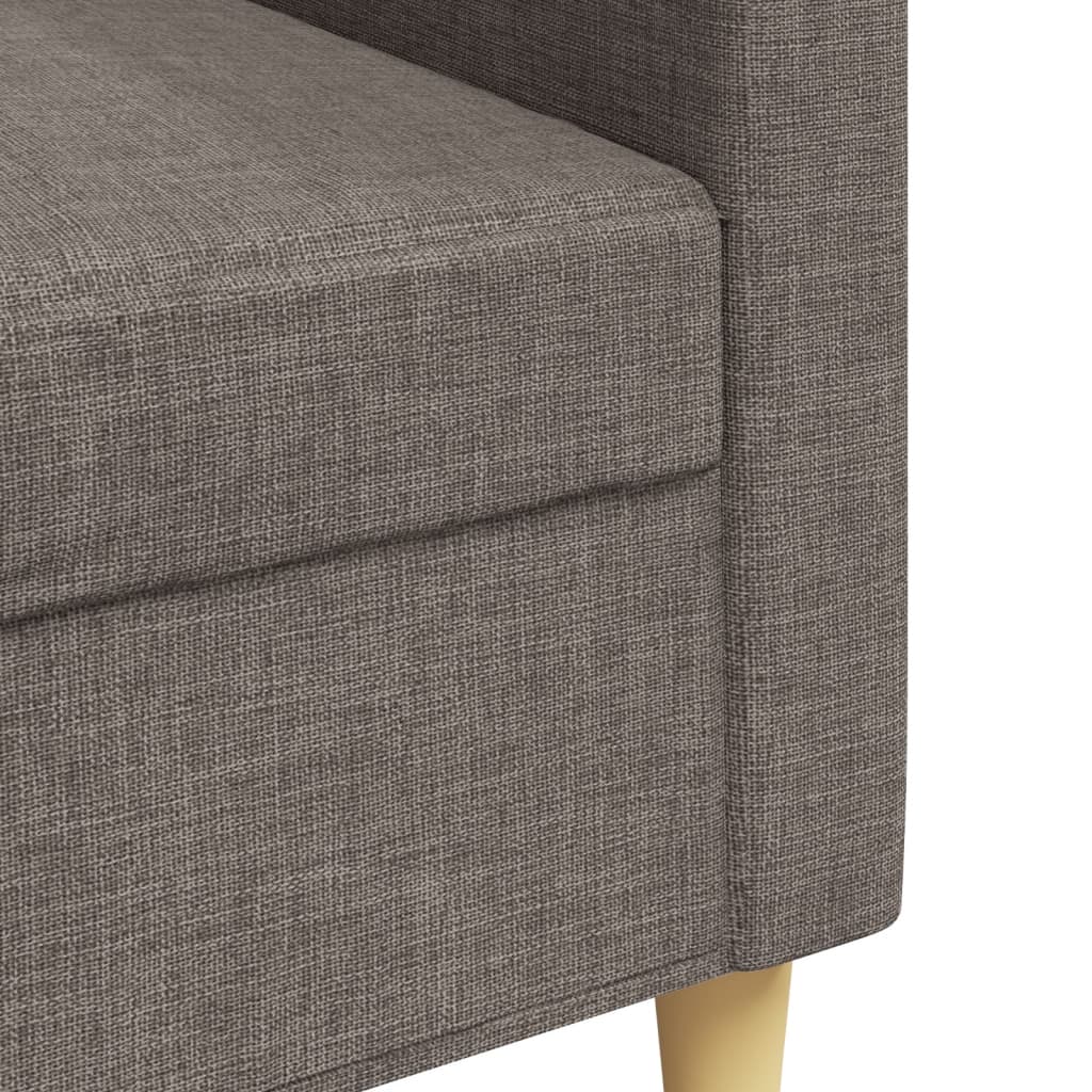 Canapé à 3 places Taupe 210 cm Tissu