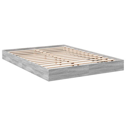 Cadre de lit sans matelas sonoma gris 140x200 cm