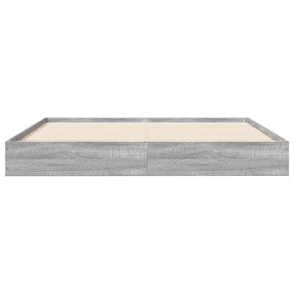 Cadre de lit sans matelas sonoma gris 140x200 cm