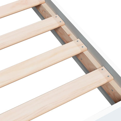 Cadre de lit sans matelas blanc 100x200 cm bois d'ingénierie