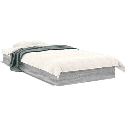 Cadre de lit sans matelas sonoma gris 90x200 cm