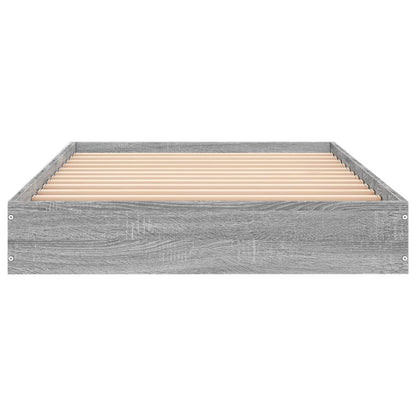 Cadre de lit sans matelas sonoma gris 90x200 cm