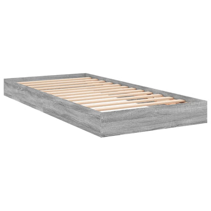 Cadre de lit sans matelas sonoma gris 90x200 cm