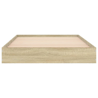 Cadre de lit sans matelas chêne sonoma 90x190 cm