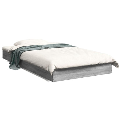 Cadre de lit sans matelas sonoma gris 90x190 cm