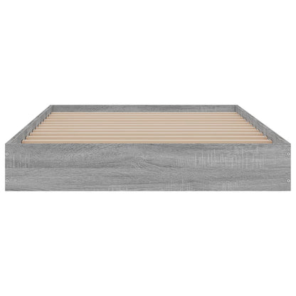 Cadre de lit sans matelas sonoma gris 90x190 cm