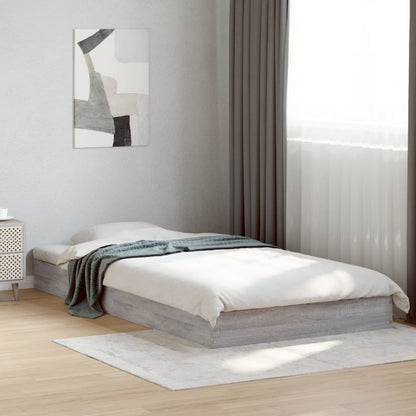 Cadre de lit sans matelas sonoma gris 90x190 cm