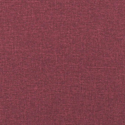 Ensemble de canapés 3 pcs rouge bordeaux tissu