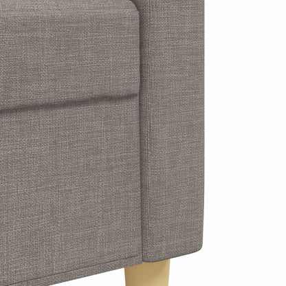 Ensemble de canapés 3 pcs taupe tissu