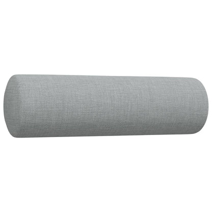 Ensemble de canapés 3 pcs coussins décoratifs gris clair tissu