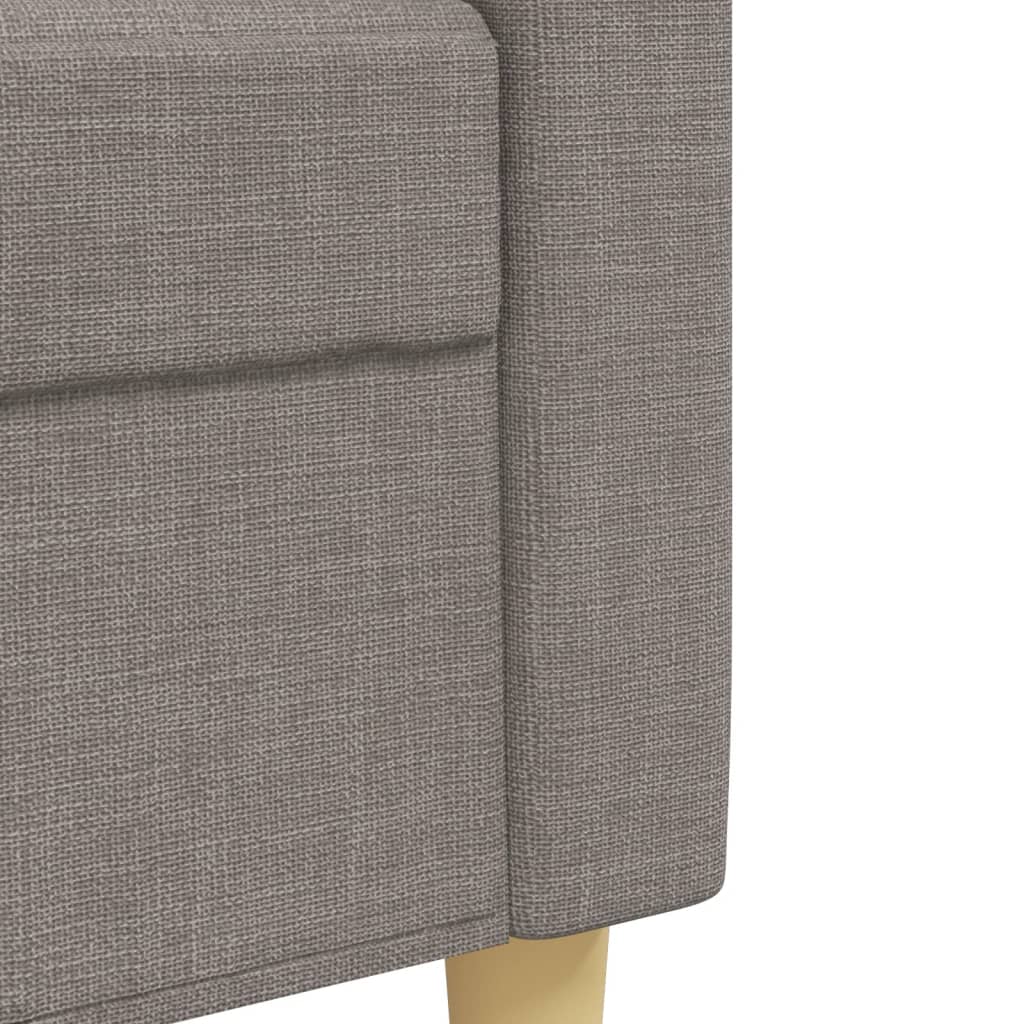 Ensemble de canapés 2 pcs taupe tissu