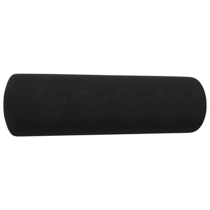 Ensemble de canapés 3pcs et coussins et traversins noir velours