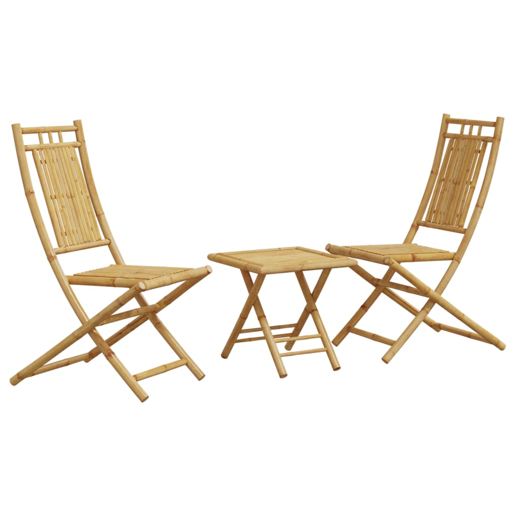 Ensemble de bistro 3 pcs bambou