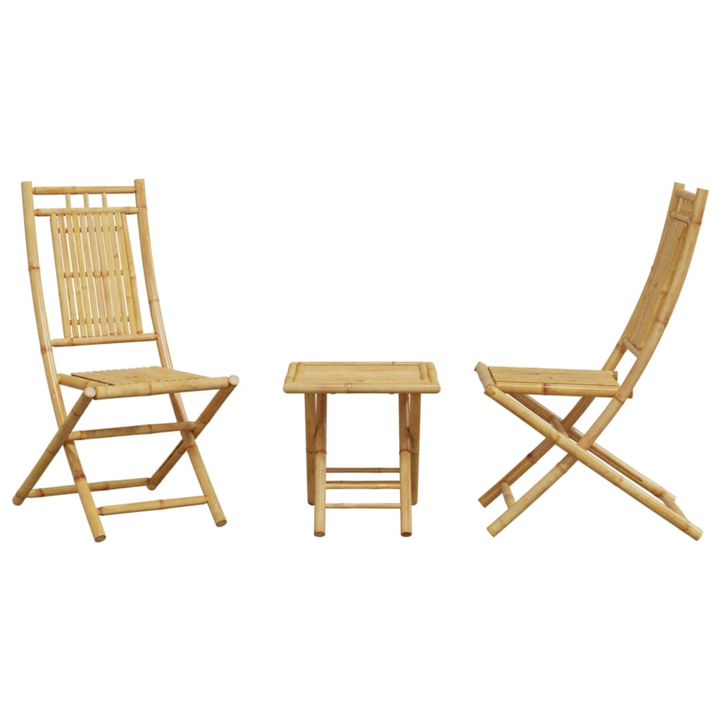 Ensemble de bistro 3 pcs bambou