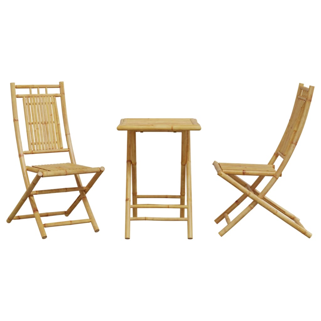 Ensemble de bistro 3 pcs bambou