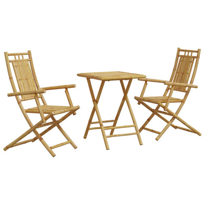 Ensemble de bistro 3 pcs bambou