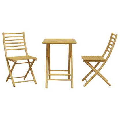 Ensemble de bistro 3 pcs bambou