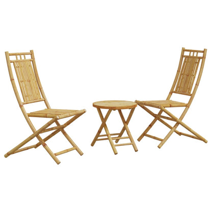 Ensemble de bistro 3 pcs bambou