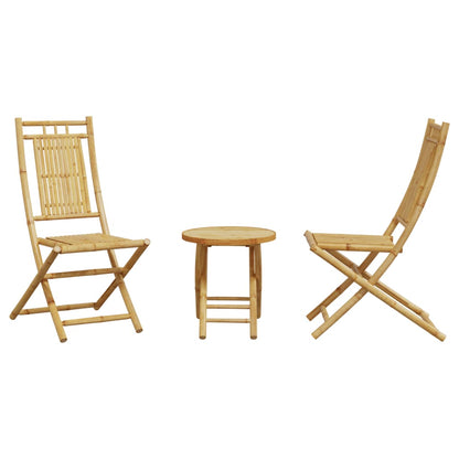 Ensemble de bistro 3 pcs bambou