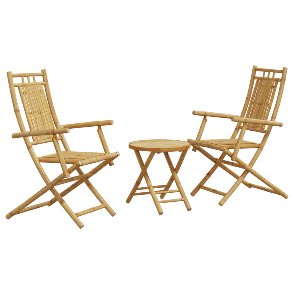 Ensemble de bistro 3 pcs bambou