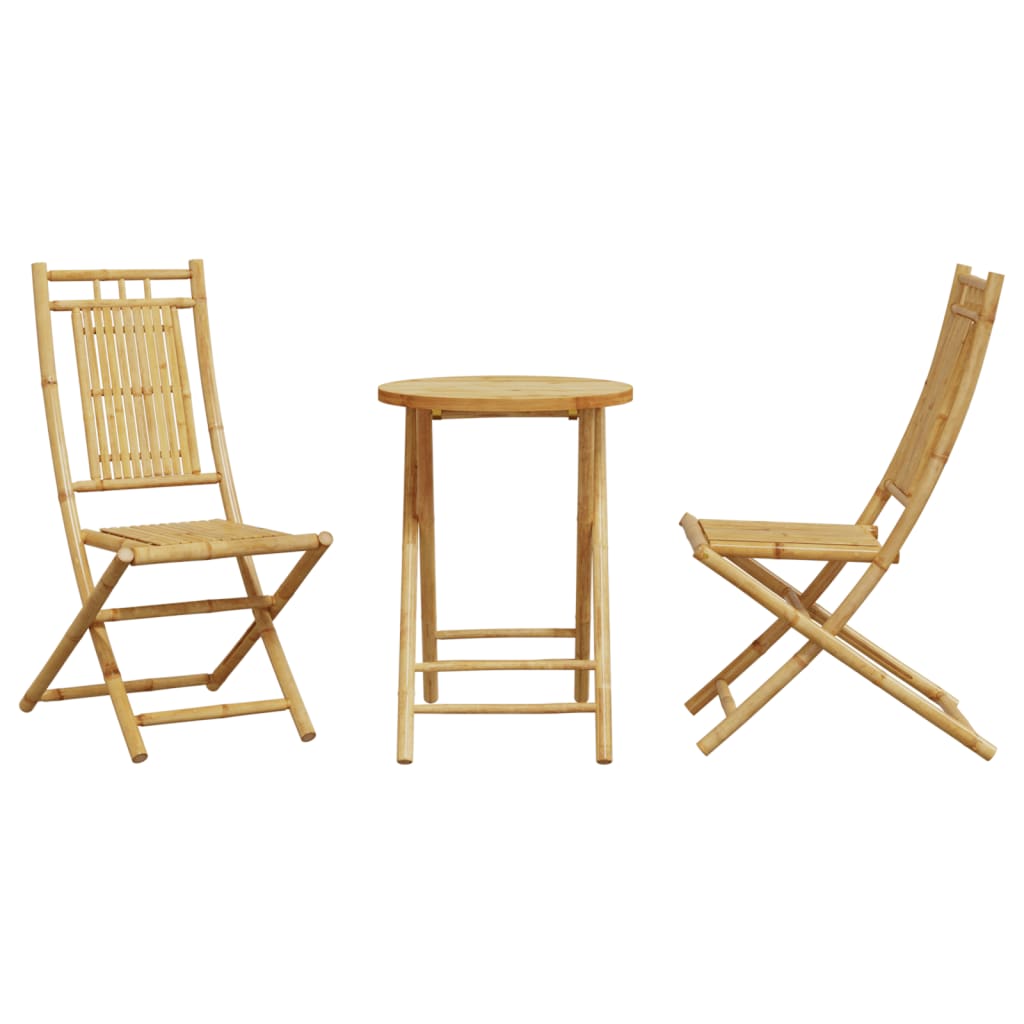 Ensemble de bistro 3 pcs bambou