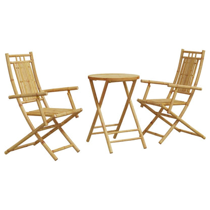 Ensemble de bistro 3 pcs bambou