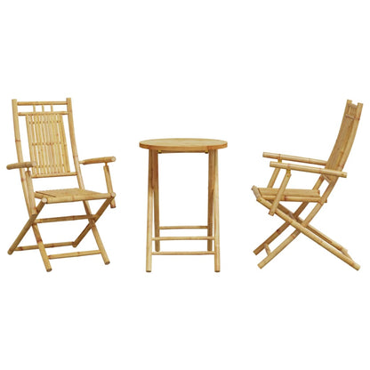 Ensemble de bistro 3 pcs bambou